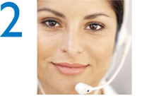 Step 2: Hear a Reassuring Voice (Woman Wearing Headset)